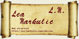 Lea Markulić vizit kartica